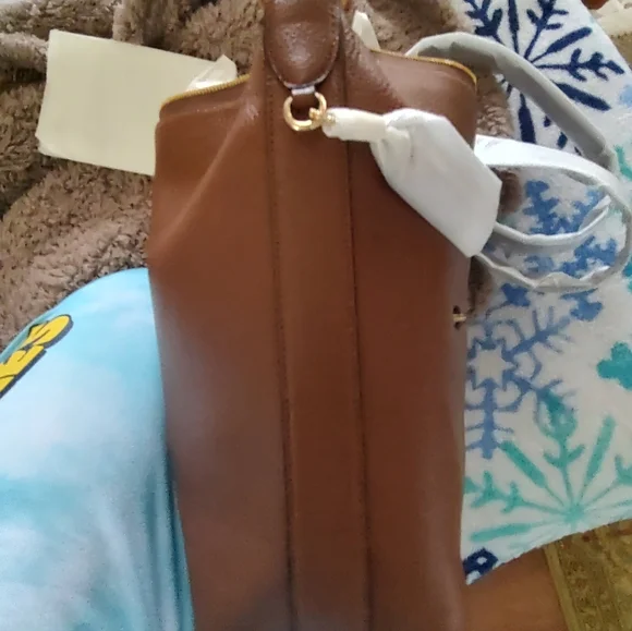 NWT Coach Tan Leather Crossbody Bag - Picture 7 of 11